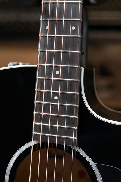 Taylor 214ce-BLK Plus Grand Auditorium Acoustic/Electric Guitar - Black with Aerocase