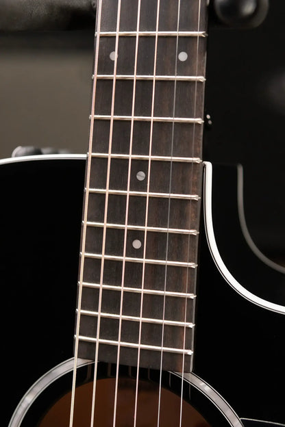 Taylor 214ce-BLK Plus Grand Auditorium Acoustic/Electric Guitar - Black with Aerocase - Factory Demo