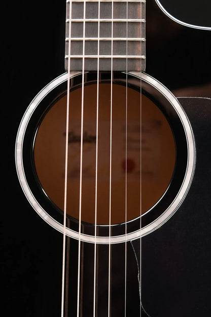 Taylor 214ce-BLK Plus Grand Auditorium Acoustic/Electric Guitar - Black with Aerocase - Factory Demo