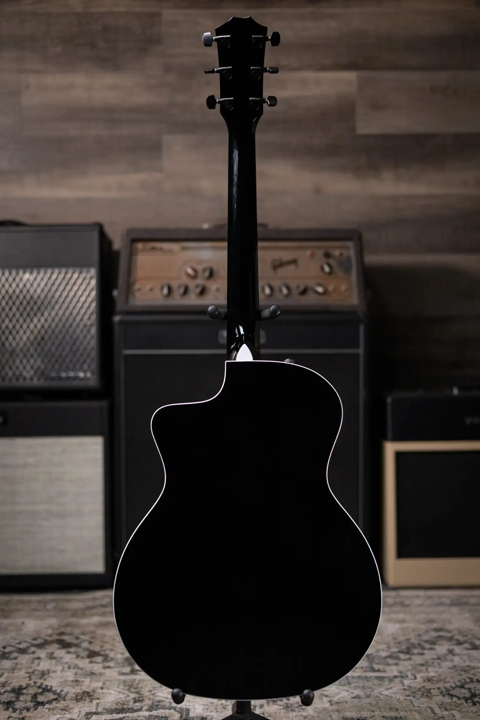 Taylor 214ce-BLK Plus Grand Auditorium Acoustic/Electric Guitar - Black with Aerocase
