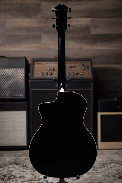 Taylor 214ce-BLK Plus Grand Auditorium Acoustic/Electric Guitar - Black with Aerocase