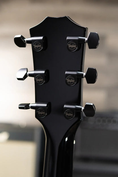 Taylor 214ce-BLK Plus Grand Auditorium Acoustic/Electric Guitar - Black with Aerocase - Factory Demo
