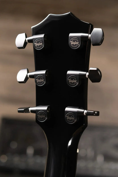 Taylor 214ce-BLK Plus Left-Hand Grand Auditorium Acoustic/Electric Guitar - Black with Aerocase - Factory Demo