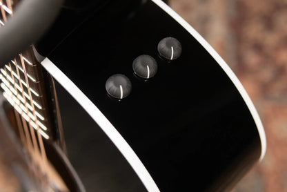 Taylor 214ce-BLK Plus Left-Hand Grand Auditorium Acoustic/Electric Guitar - Black with Aerocase - Factory Demo