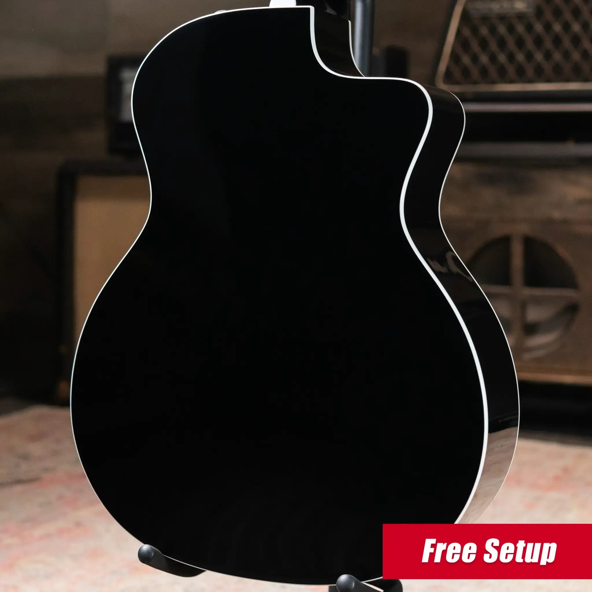 Taylor 214ce-BLK Plus Left-Hand Grand Auditorium Acoustic/Electric Guitar - Black with Aerocase