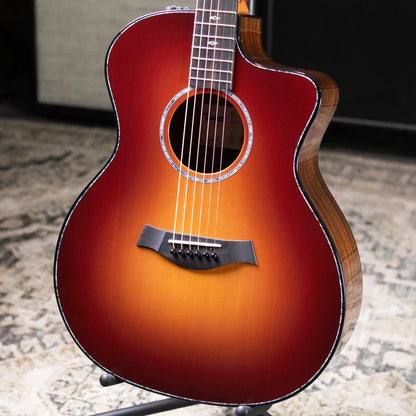 Taylor 214ce DLX Sunset Blvd Grand Auditorium Acoustic/Electric Guitar - Sepia Burst with Hardshell Case