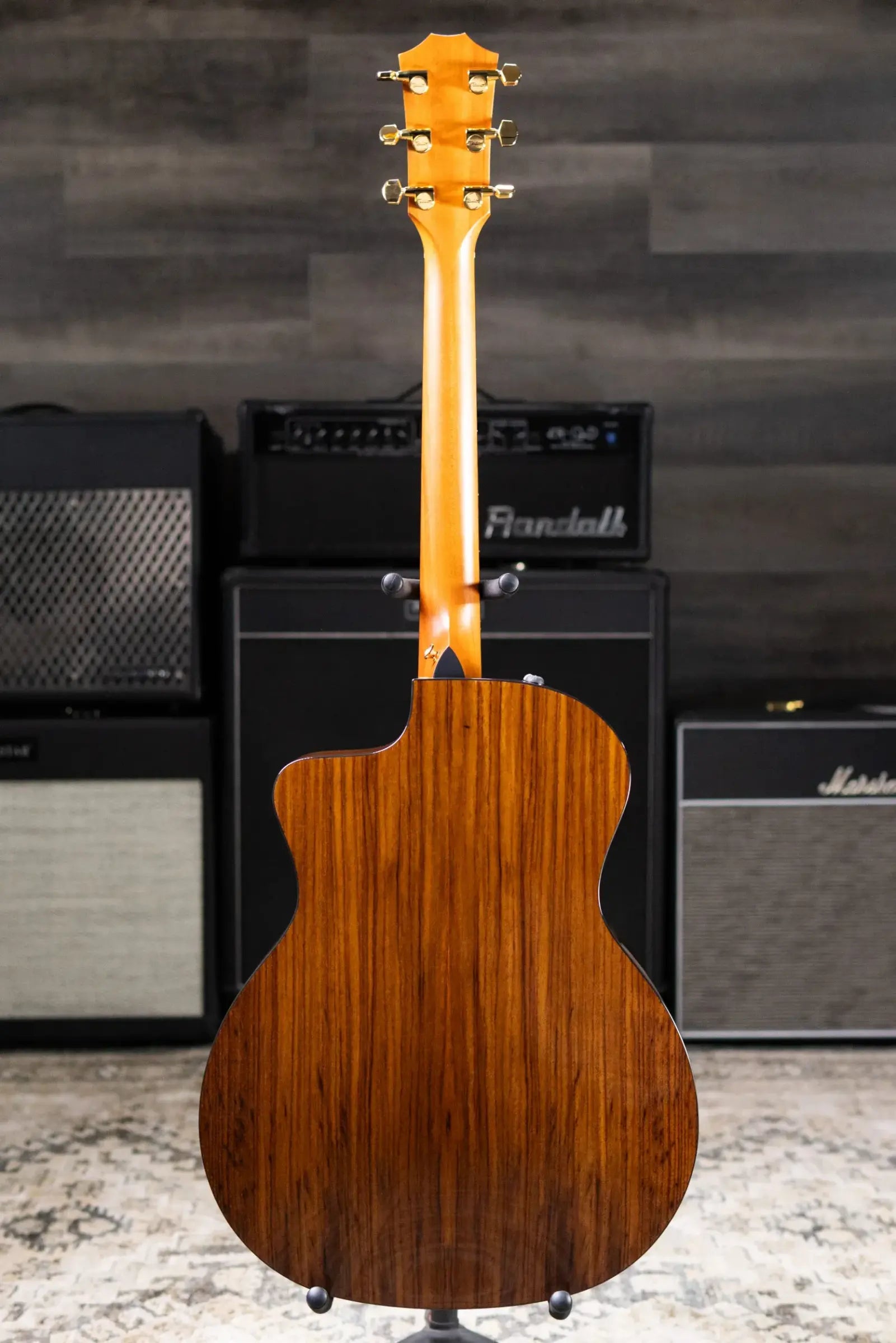 Taylor 214ce DLX Sunset Blvd Grand Auditorium Acoustic/Electric Guitar - Sepia Burst with Hardshell Case