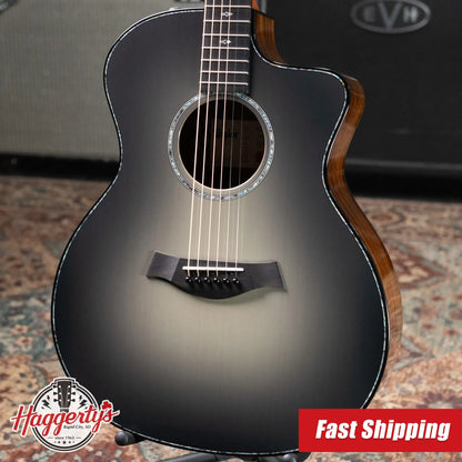 Taylor 214ce DLX Sunset Blvd Grand Auditorium Acoustic/Electric Guitar - Silverburst with Hardshell Case