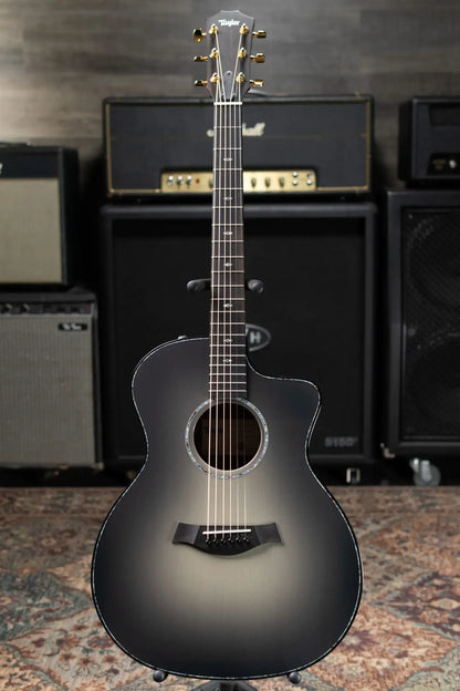 Taylor 214ce DLX Sunset Blvd Grand Auditorium Acoustic/Electric Guitar - Silverburst with Hardshell Case