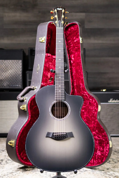 Taylor 214ce DLX Sunset Blvd Grand Auditorium Acoustic/Electric Guitar - Silverburst with Hardshell Case