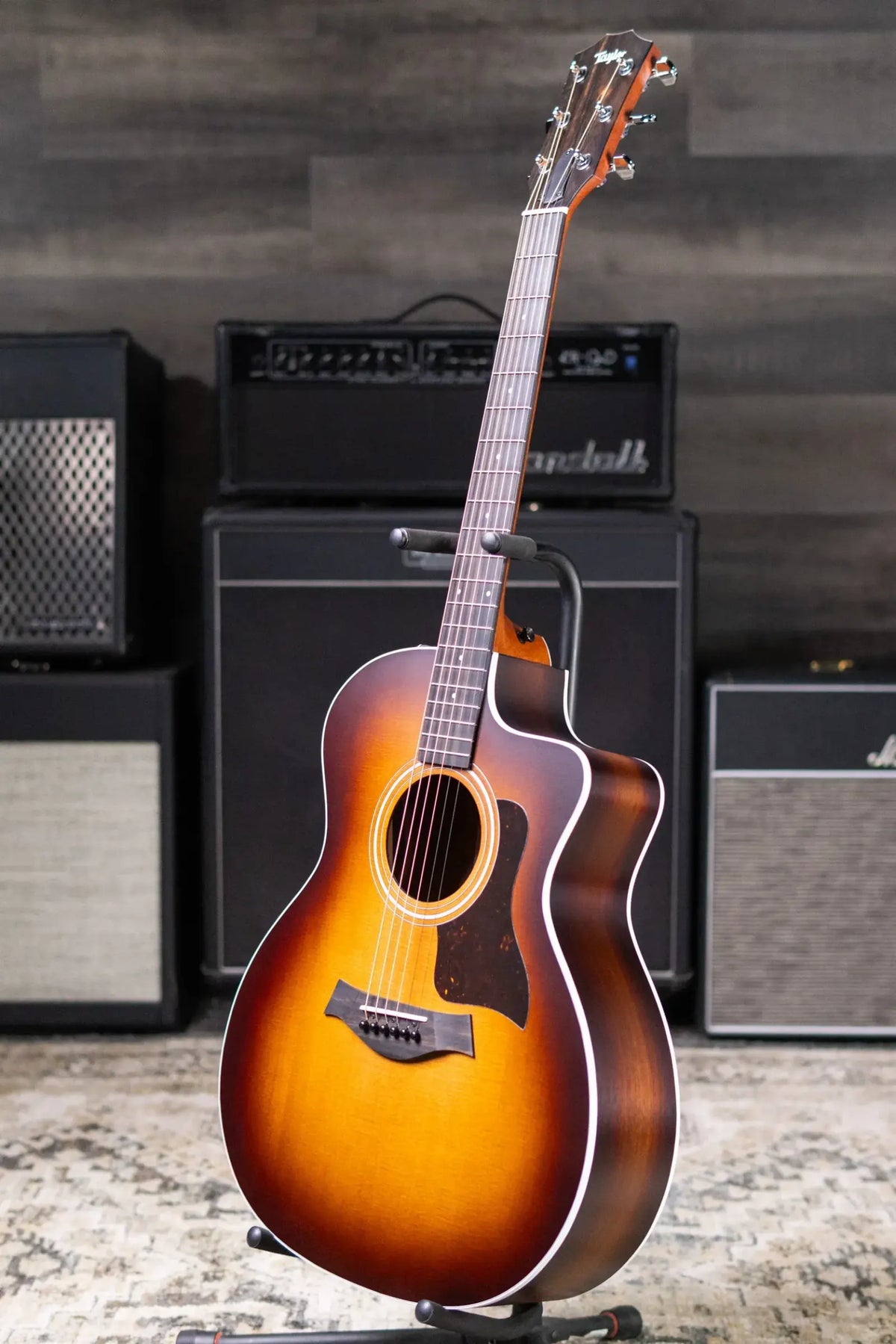 Taylor 214ce Grand Auditorium Acoustic/Electric Guitar - Shaded Edge Burst with Gig Bag