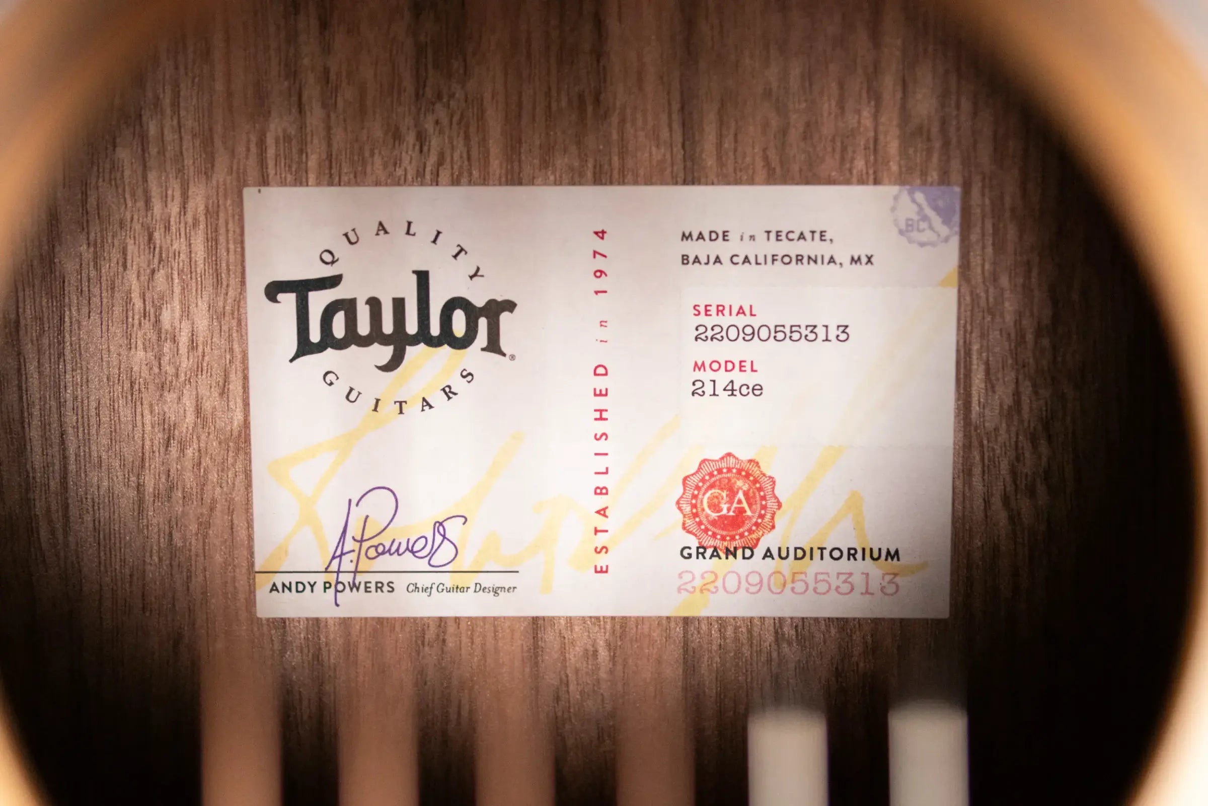 Taylor 214ce Grand Auditorium Acoustic/Electric Guitar with Gig Bag - Floor Model Demo