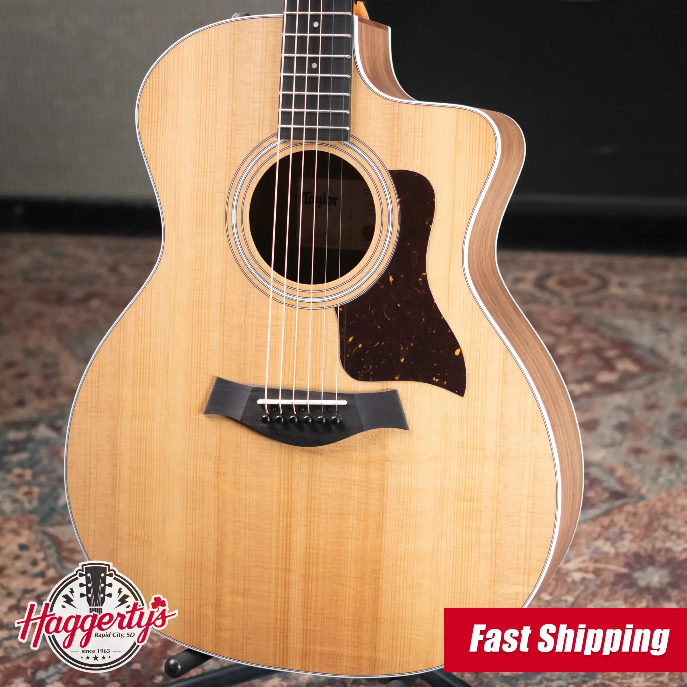 Taylor 214ce Grand Auditorium Acoustic/Electric Guitar with Gig Bag - Used