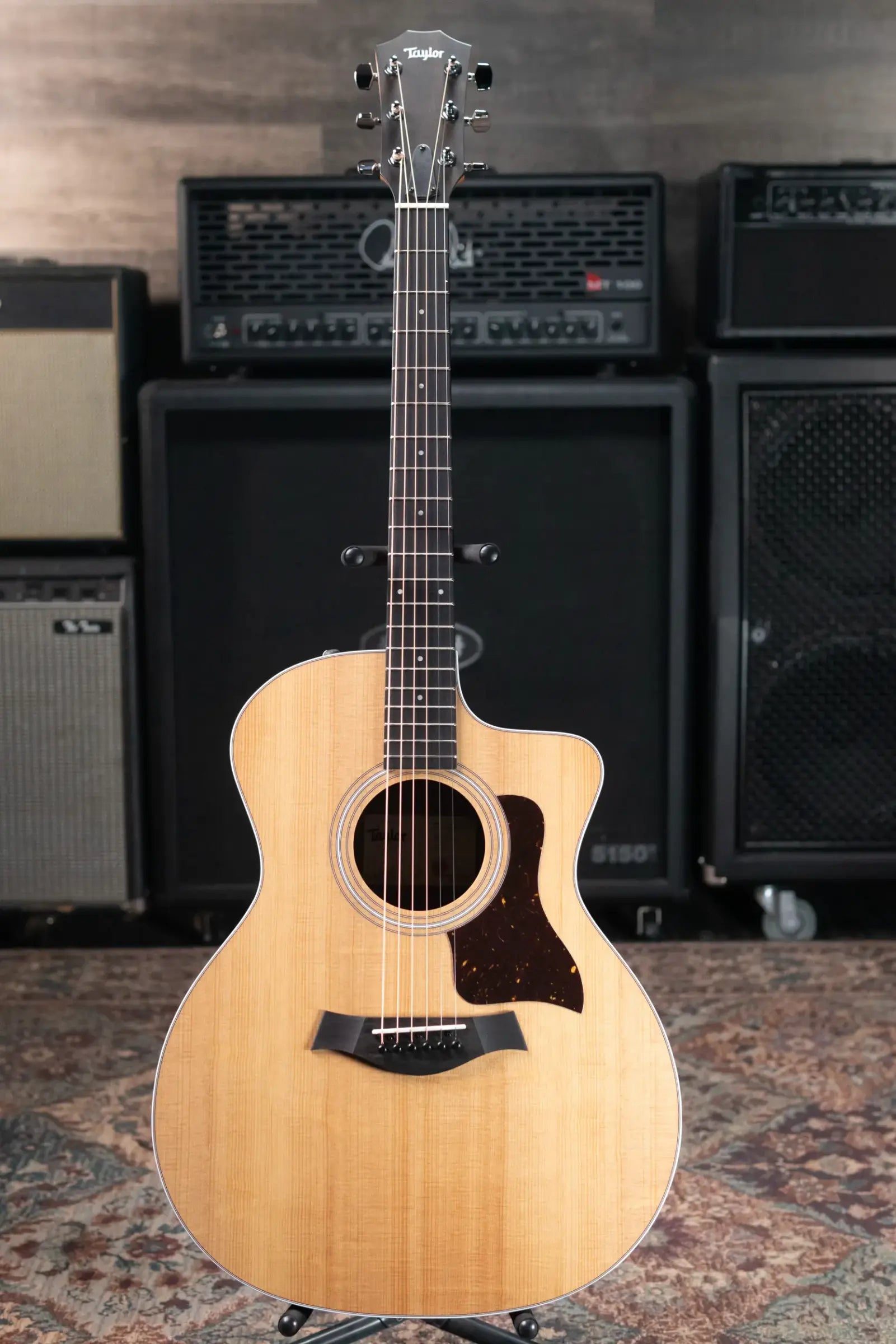 Taylor 214ce Grand Auditorium Acoustic/Electric Guitar with Gig Bag - Used