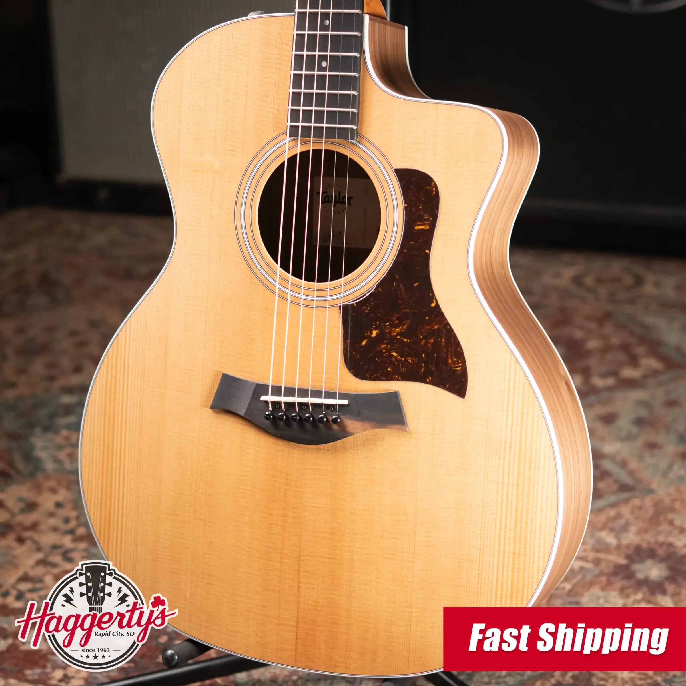 Taylor 214ce Grand Auditorium Acoustic-Electric Guitar with Structured Gig Bag
