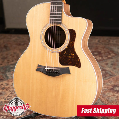 Taylor 214ce Grand Auditorium Acoustic-Electric Guitar with Structured Gig Bag