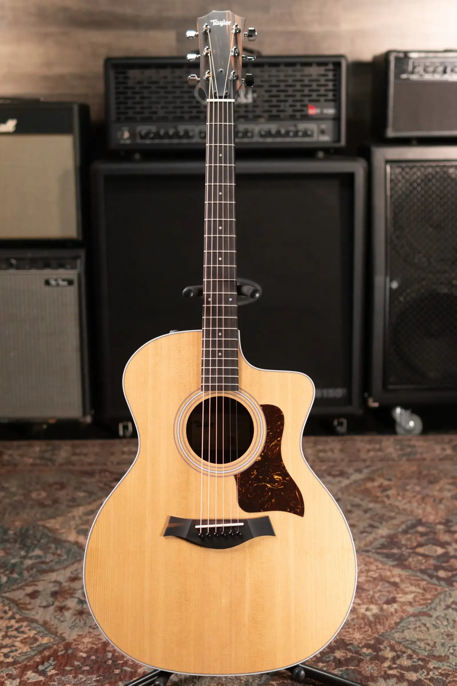 Taylor 214ce Grand Auditorium Acoustic-Electric Guitar with Structured Gig Bag