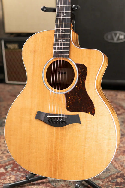 Taylor 214ce-K DLX Grand Auditorium Acoustic/Electric Guitar with Hardshell Case - Factory Demo