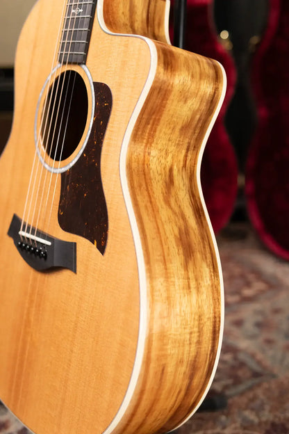 Taylor 214ce-K DLX Grand Auditorium Acoustic/Electric Guitar with Hardshell Case - Factory Demo