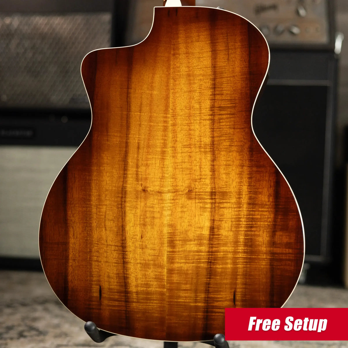 Taylor 214ce-K DLX Special Edition Grand Auditorium Acoustic/Electric Guitar - Honeyburst with Hardshell Case