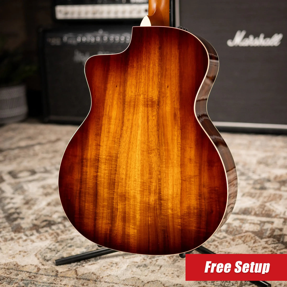 Taylor 214ce-K DLX Special Edition Grand Auditorium Acoustic/Electric Guitar - Honeyburst with Hardshell Case