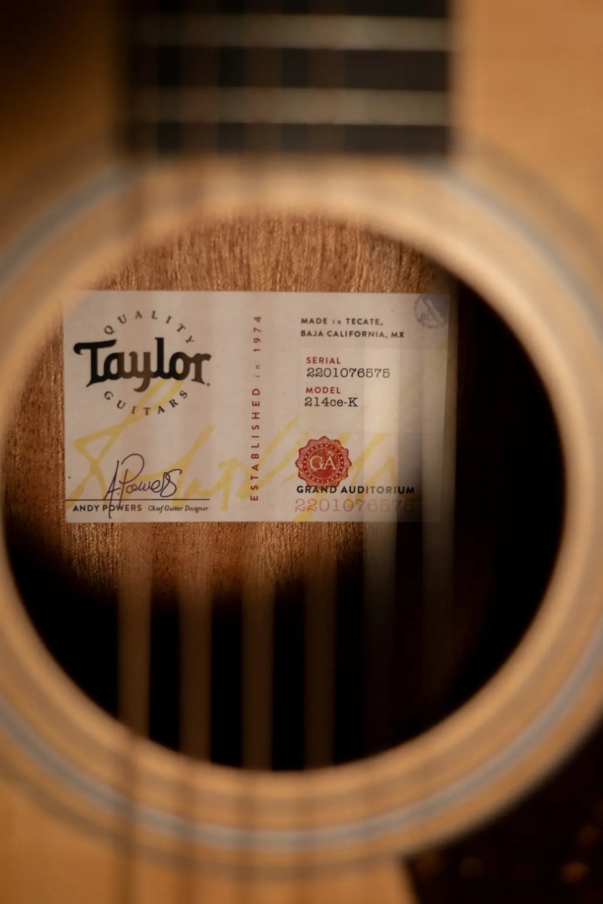 Taylor 214ce-K Grand Auditorium Acoustic/Electric Guitar with Gig Bag