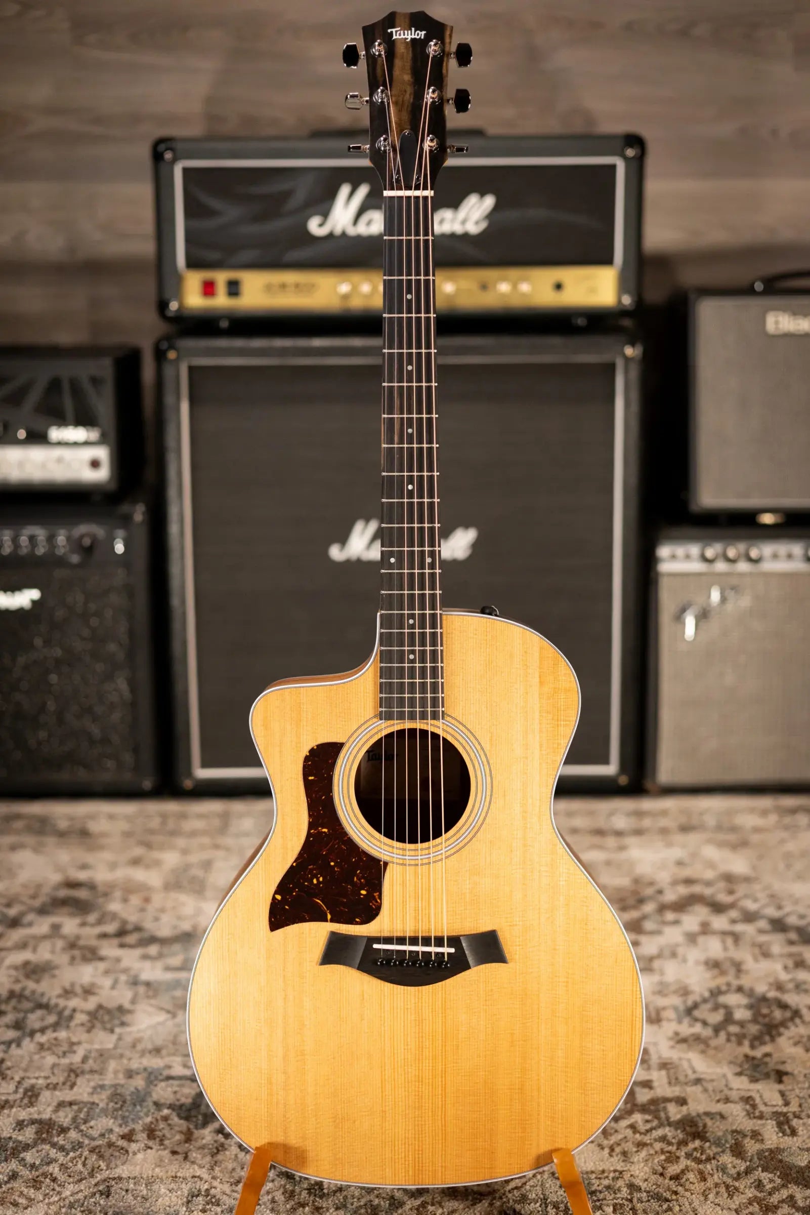 Taylor 214ce - K Koa/Spruce Left Handed Acoustic/Electric Guitar - Natural with Gig Bag