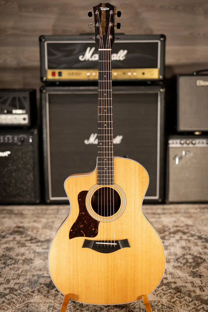 Taylor 214ce - K Koa/Spruce Left Handed Acoustic/Electric Guitar - Natural with Gig Bag