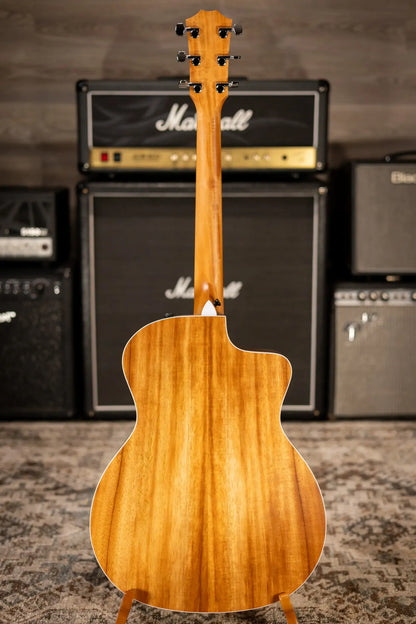 Taylor 214ce - K Koa/Spruce Left Handed Acoustic/Electric Guitar - Natural with Gig Bag