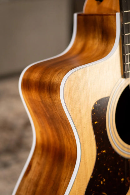 Taylor 214ce - K Koa/Spruce Left Handed Acoustic/Electric Guitar - Natural with Gig Bag