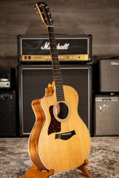 Taylor 214ce - K Koa/Spruce Left Handed Acoustic/Electric Guitar - Natural with Gig Bag