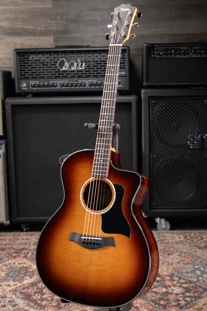 Taylor 214ce-K SB Plus Grand Auditorium Acoustic/Electric Guitar - Shaded Edgeburst with Aerocase