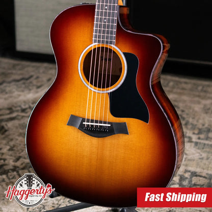 Taylor 214ce-K SB Plus Grand Auditorium Acoustic/Electric Guitar - Sunburst with Aerocase
