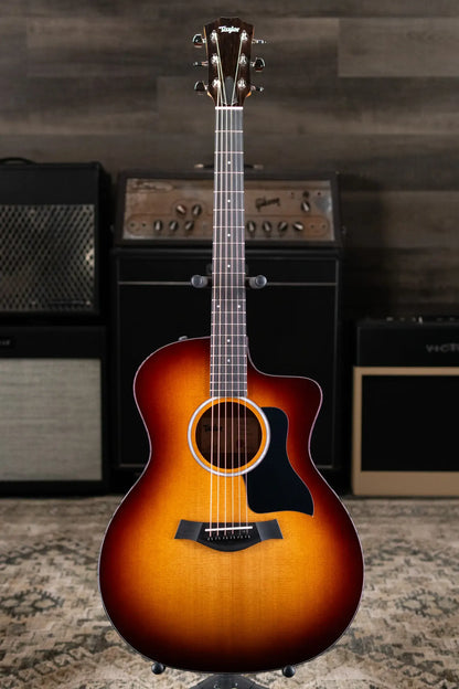 Taylor 214ce-K SB Plus Grand Auditorium Acoustic/Electric Guitar - Sunburst with Aerocase