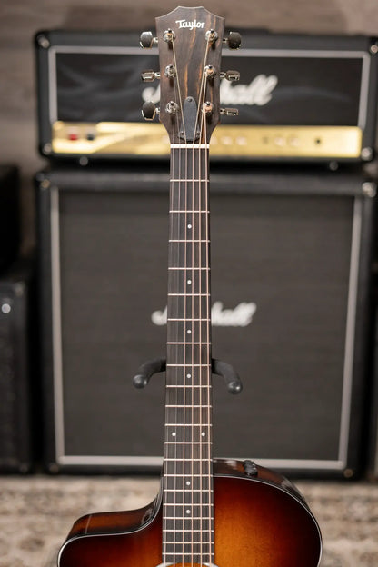Taylor 214ce-K SB Plus Left-Handed Grand Auditorium Acoustic/Electric Guitar - Sunburst with Aerocase - Factory Demo