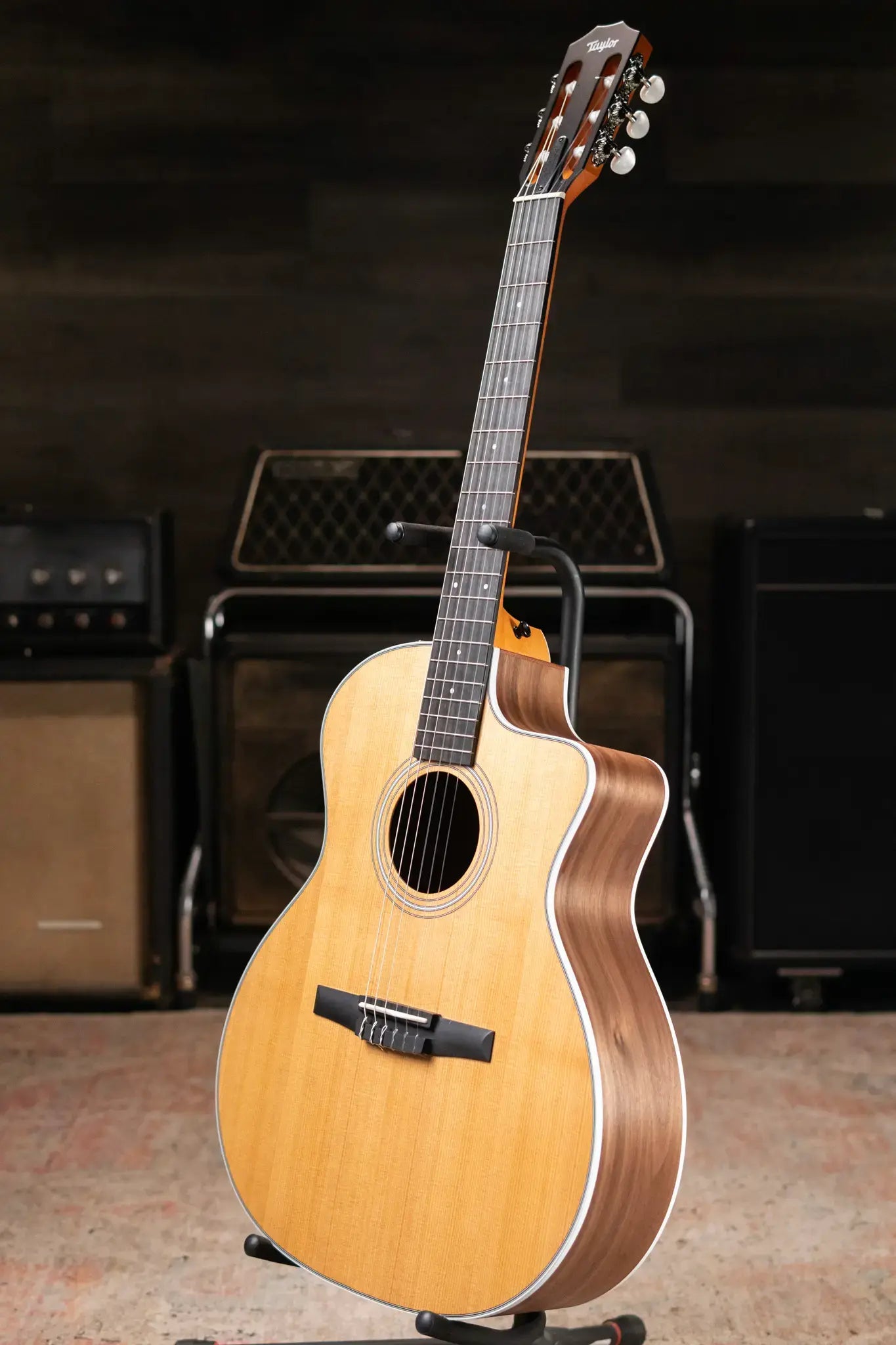 Taylor 214ce-N Nylon Grand Auditorium Acoustic/Electric Guitar with Gig Bag