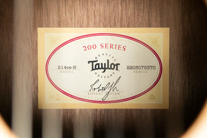 Taylor 214ce-N Nylon Grand Auditorium Acoustic/Electric Guitar with Gig Bag