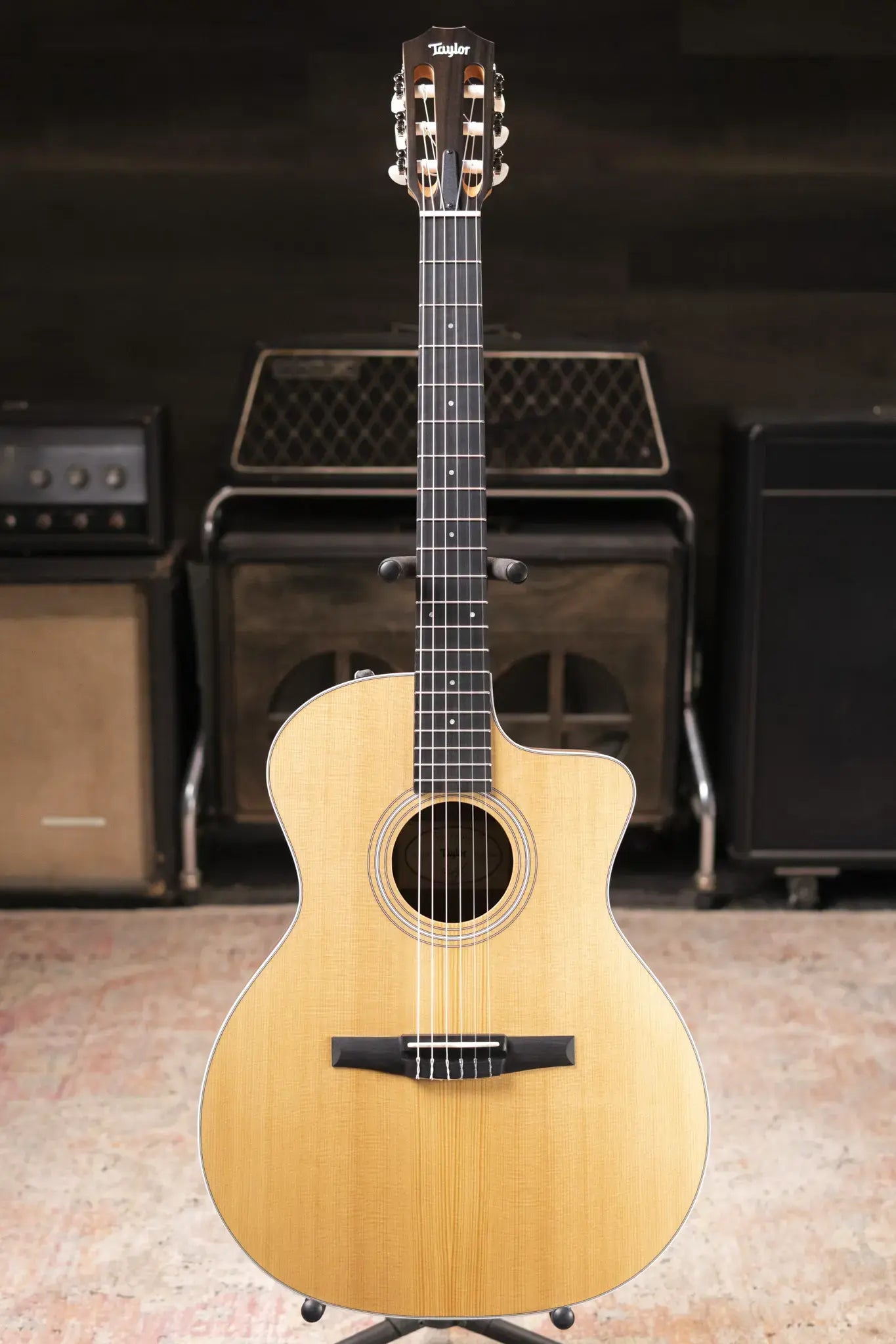 Taylor 214ce-N Nylon Grand Auditorium Acoustic/Electric Guitar with Gig Bag