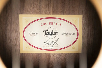 Taylor 214ce-N Nylon Grand Auditorium Acoustic/Electric Guitar with Gig Bag