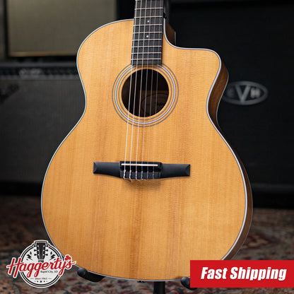 Taylor 214ce-N Nylon Grand Auditorium Acoustic/Electric Guitar with Gig Bag - Factory Demo