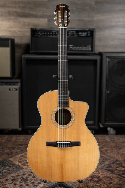 Taylor 214ce-N Nylon Grand Auditorium Acoustic/Electric Guitar with Gig Bag - Factory Demo