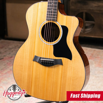 Taylor 214ce Plus Grand Auditorium Acoustic/Electric Guitar with Aerocase - Factory Demo