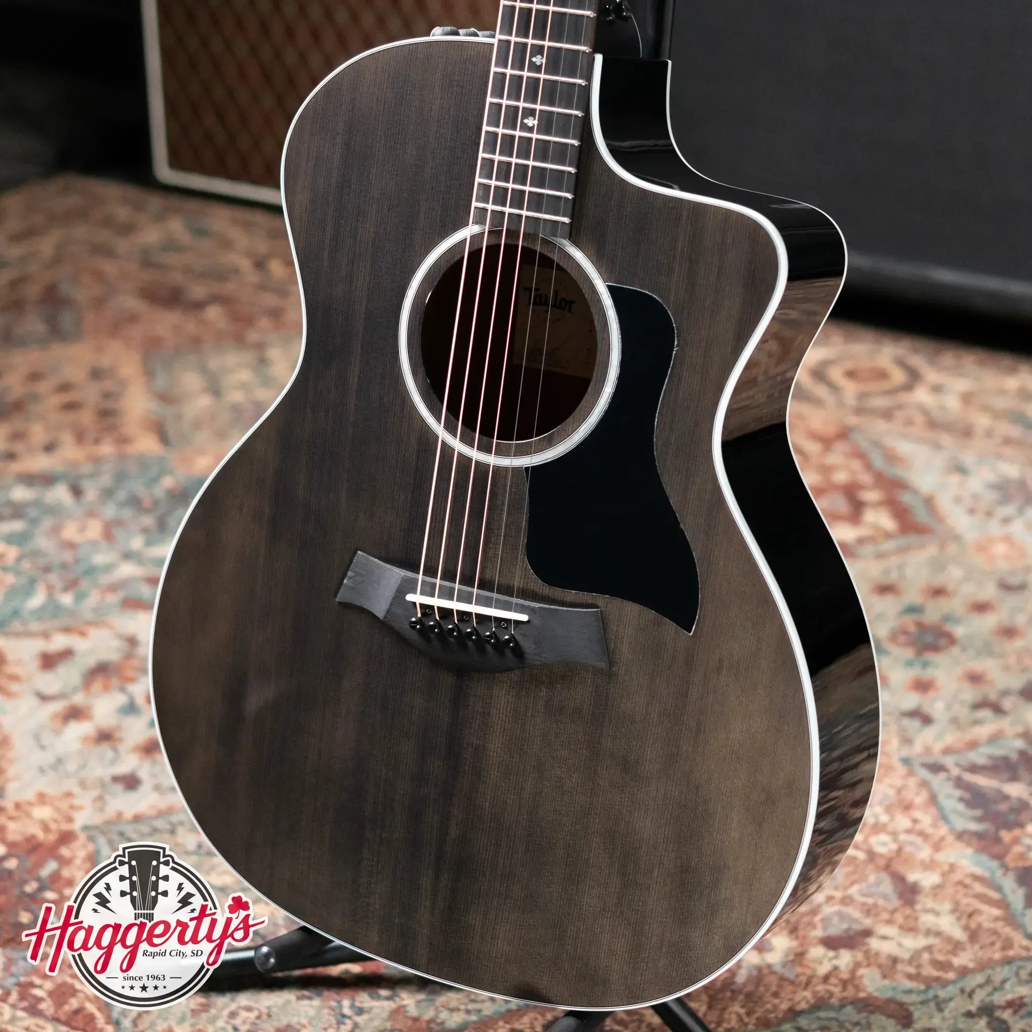 Taylor 214ce Plus Special Edition Grand Auditorium Acoustic/Electric Guitar - Trans Grey Top with Aerocase