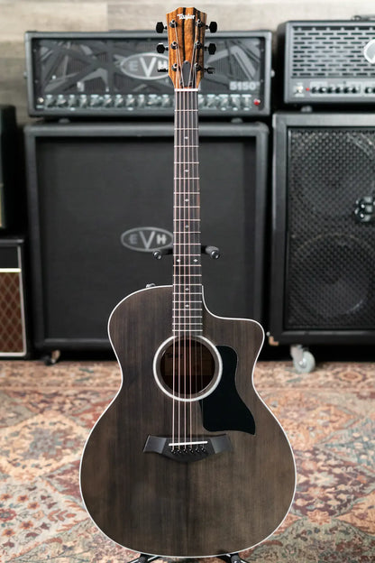 Taylor 214ce Plus Special Edition Grand Auditorium Acoustic/Electric Guitar - Trans Grey Top with Aerocase
