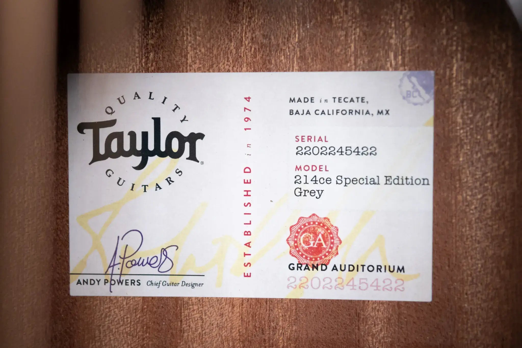 Taylor 214ce Plus Special Edition Grand Auditorium Acoustic/Electric Guitar - Trans Grey Top with Aerocase