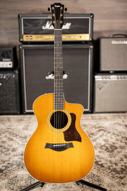 Taylor 214ce Special Edition Grand Auditorium Acoustic/Electric Guitar - Honeyburst with Gig Bag