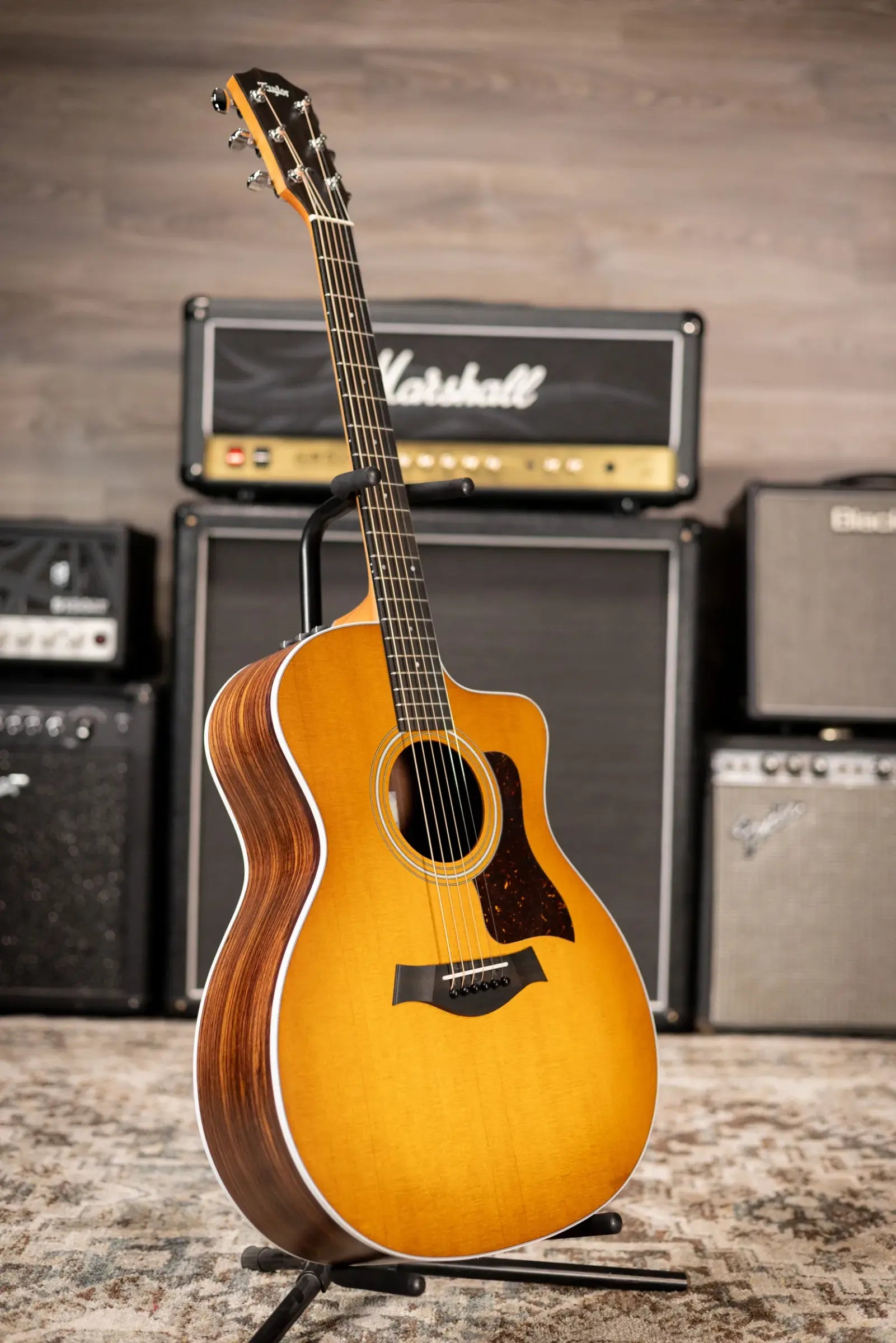 Taylor 214ce Special Edition Grand Auditorium Acoustic/Electric Guitar - Honeyburst with Gig Bag