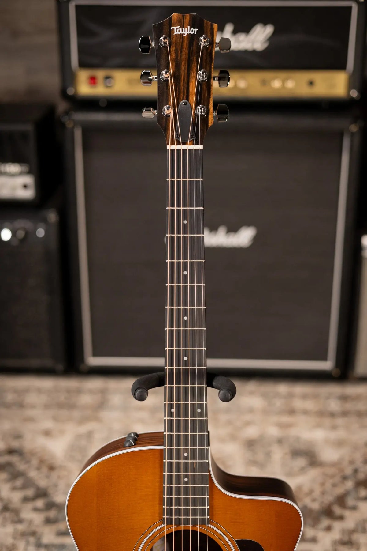 Taylor 214ce Special Edition Grand Auditorium Acoustic/Electric Guitar - Honeyburst with Gig Bag - Demo