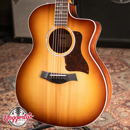 Taylor 214ce Special Edition Grand Autorium Acoustic/Electric Guitar - Satin Tigerwood with Hardshell Case