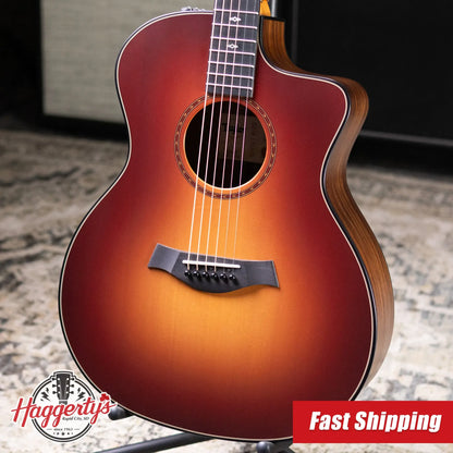 Taylor 214ce Sunset Blvd Grand Auditorium Acoustic/Electric Guitar - Sepia Burst with Gig Bag